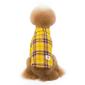 Chemise en Plaid Décontractée pour Animaux