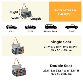 3 en 1 Siège auto pour chien en peluche et chaud - Cruiser d'hiver