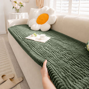 Tapis pour animaux en flanelle douce imperméable, respirant, anti-dérapant pour canapé.