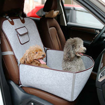 Protection de siège pour voiture en feutre pour chien