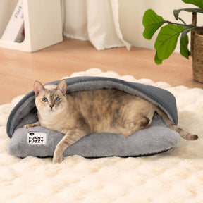 Sac de couchage ultra doux en peluche pour chat