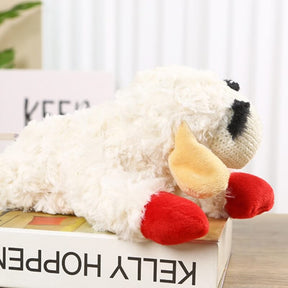 Jouet interactif pour chien - agneau peluche avec sifflet