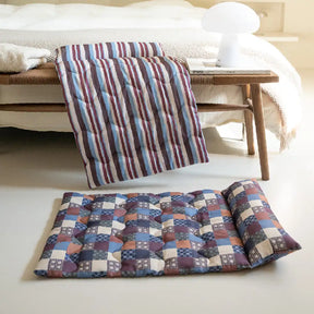 Oreiller de chien à double face respirant tout-temps avec support pour le cou