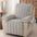 Housse fauteuil de canapé inclinable toutes saisons, résistante aux rayures, antidérapante, avec des sangles élastiques.
