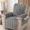 Housse fauteuil de canapé inclinable toutes saisons, résistante aux rayures, antidérapante, avec des sangles élastiques.