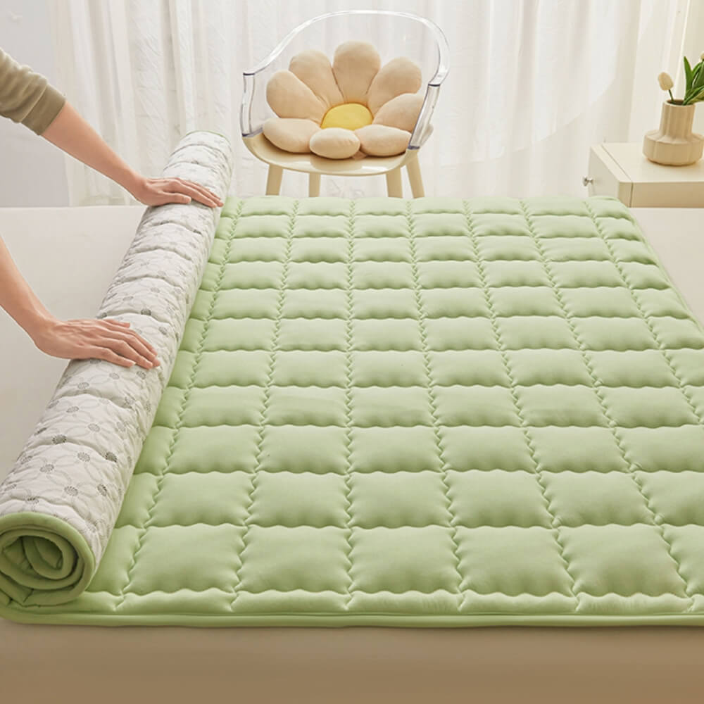 Couvre-matelas matelassé respirant antidérapant toutes saisons