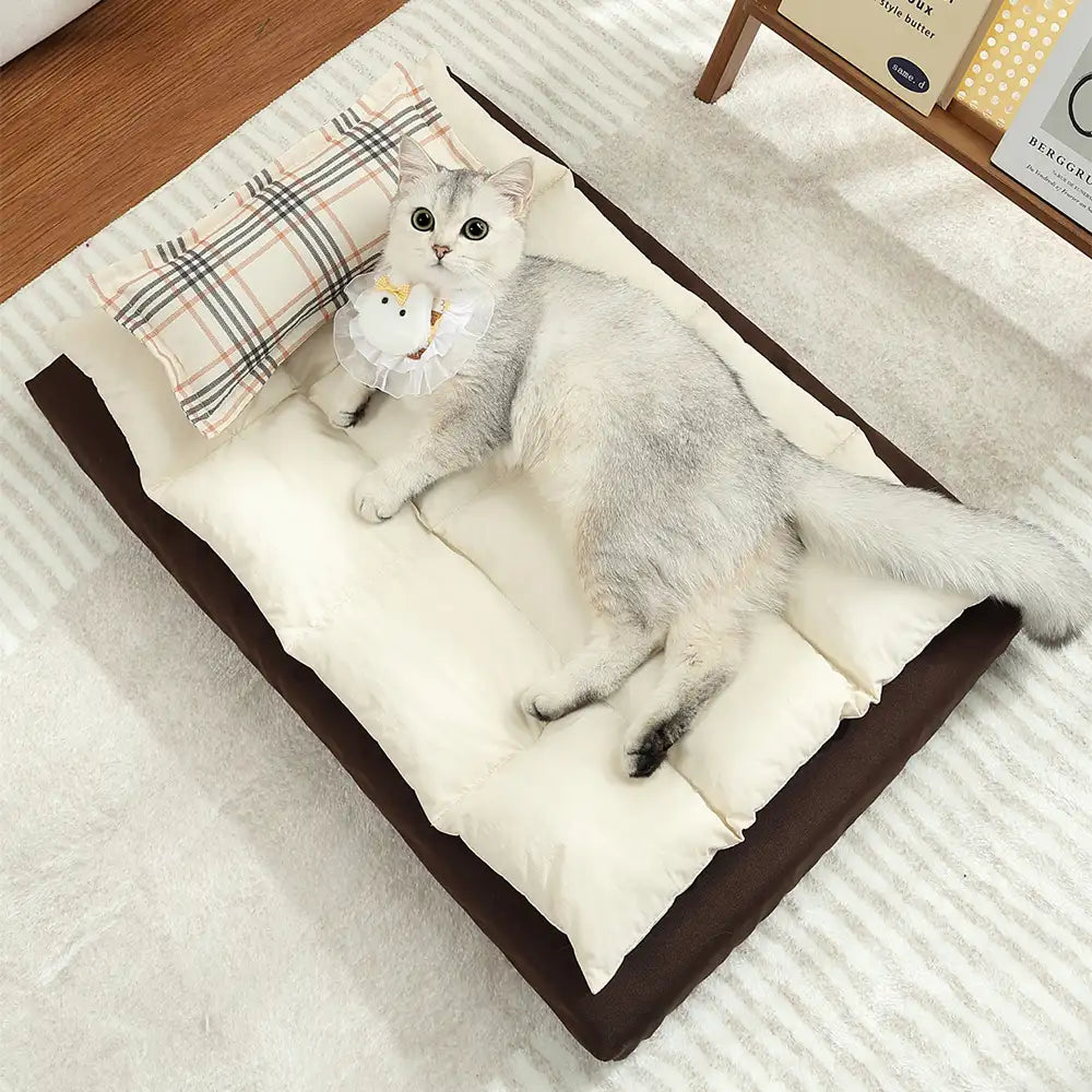 Lits pour chien confortable imperméable multifonction tout-en-un avec coussin