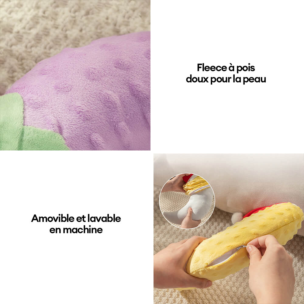 Coussin de soutien pour le cou en forme de U et banane pour chien et chat