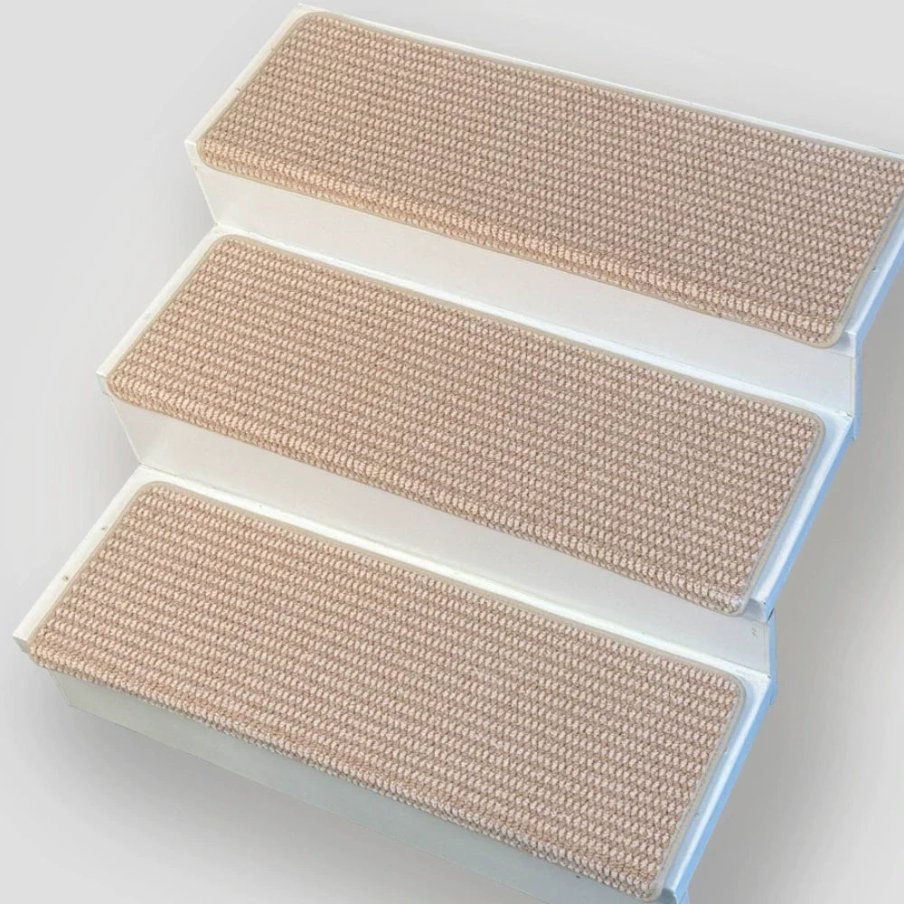 Bandes de protection pour escaliers en faux sisal, anti-rayures, lavables, sans tapis.