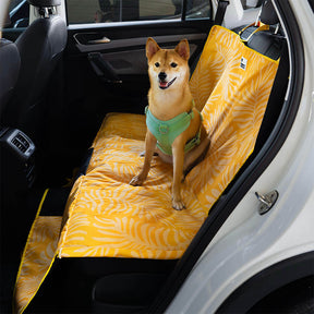 Housse de Siège Arrière pour Voiture Chien Imperméable Imprimé Palmier - Charme Tropical