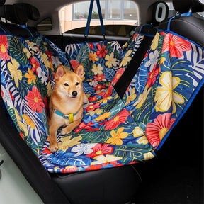 Housse de Siège Arrière pour Voiture Chien Imperméable Imprimé Palmier - Charme Tropical