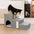 Escalier pour chien pliable multifonctionnel antidérapant, adapté à l'arthrite, avec rangement et condo.