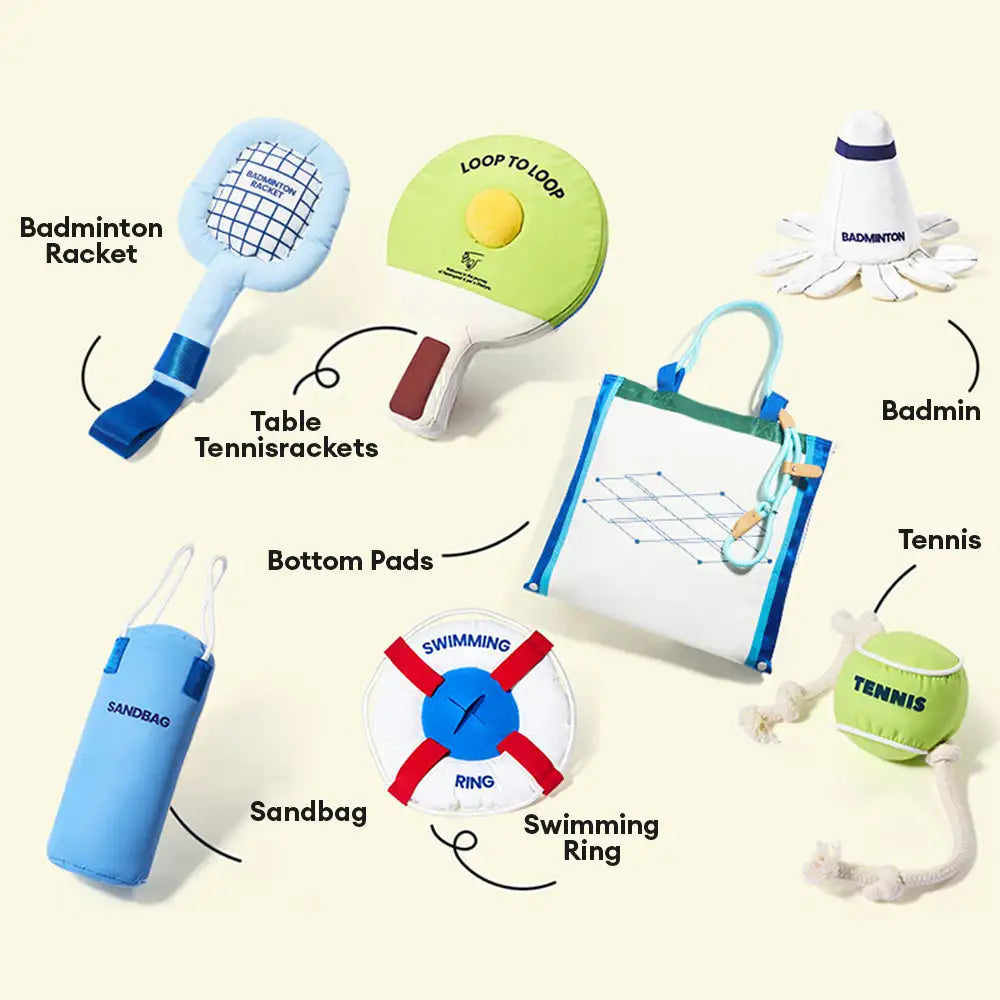 Série de jeux de plage - balles éducatives interactives pour chiens