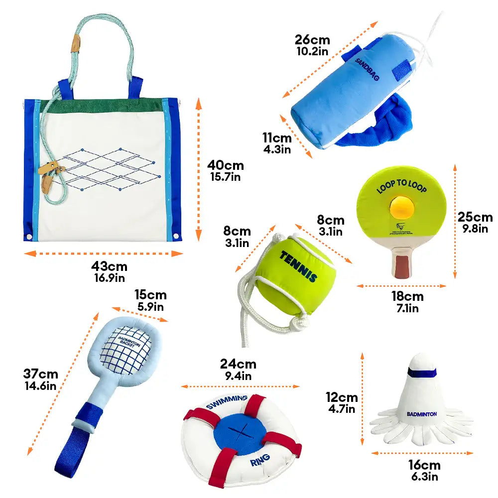 Série de jeux de plage - balles éducatives interactives pour chiens