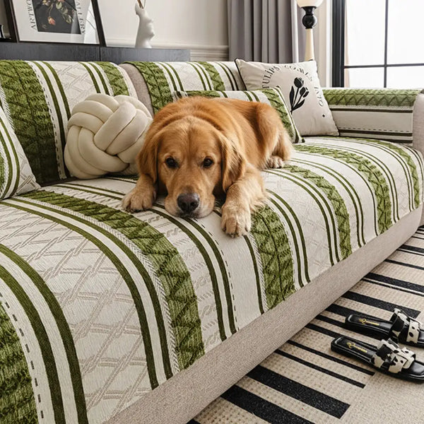 Housse de canapé en chenille bohémienne, résistante aux rayures, protection durable des meubles