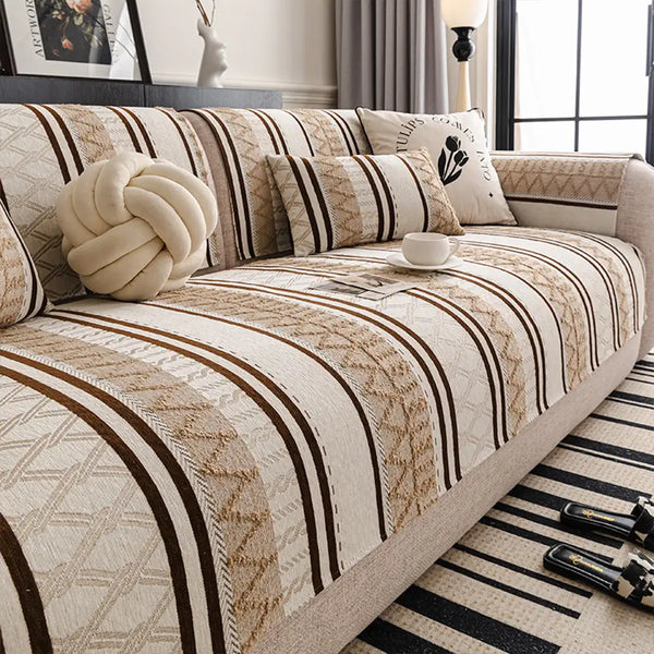 Housse de canapé en chenille bohémienne, résistante aux rayures, protection durable des meubles