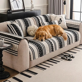 Housse de canapé en chenille bohémienne, résistante aux rayures, protection durable des meubles