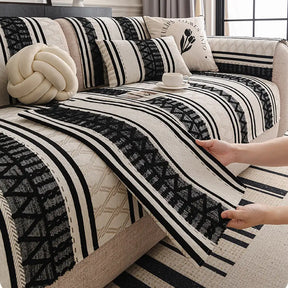 Housse de canapé en chenille bohémienne, résistante aux rayures, protection durable des meubles