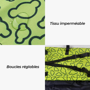 Couverture de Siège Voiture Chien Épaissie et Imperméable Pliable