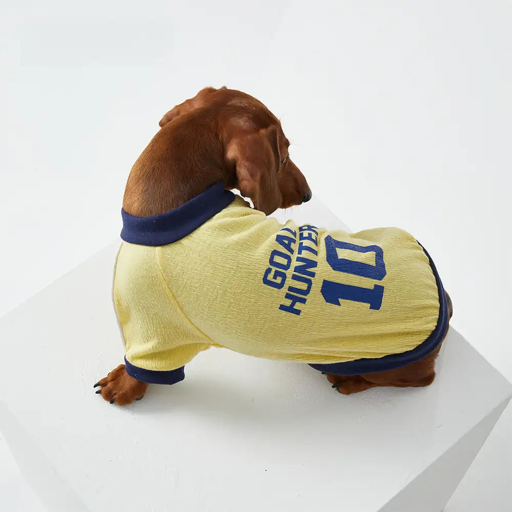 T-shirt col rond pour chiot en tissu respirant et fin