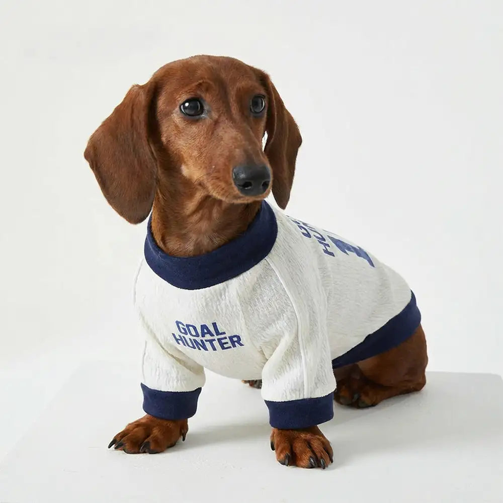 T-shirt col rond pour chiot en tissu respirant et fin