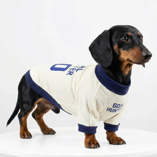 T-shirt col rond pour chiot en tissu respirant et fin