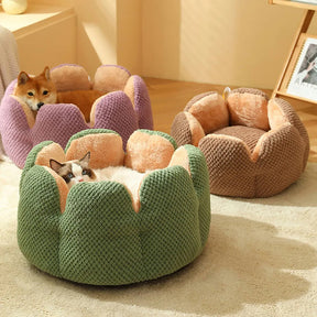 Lit confortable pour animaux de compagnie en forme de cactus