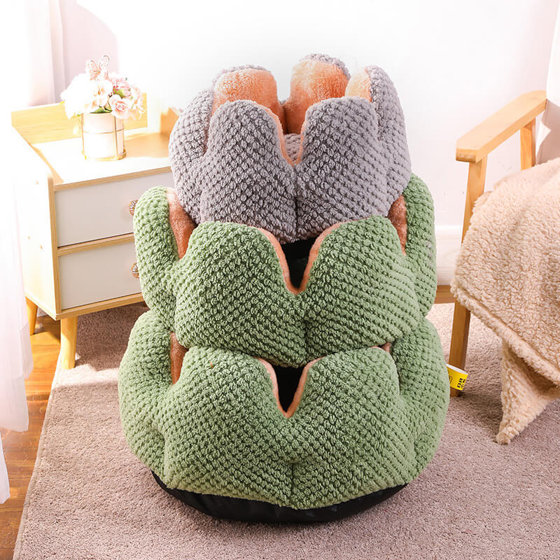 Lit confortable pour animaux de compagnie en forme de cactus