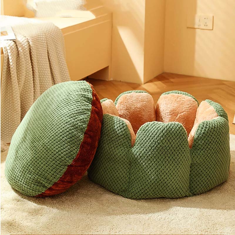 Lit confortable pour animaux de compagnie en forme de cactus