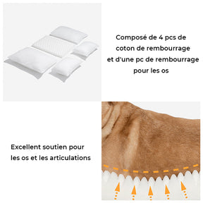 Canapé-lit rayé tendance en fausse laine d'agneau double couche pour animaux de compagnie