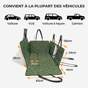 Chambre mobile Siège arrière pour chien extra-large - Idéal pour le voyage et le camping