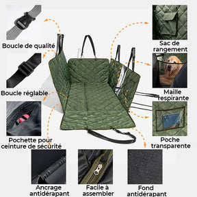 Chambre mobile Siège arrière pour chien extra-large - Idéal pour le voyage et le camping