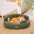 Lit orthopédique pour chien en velours diamant amovible en forme de donut avec coussin - DreamNest