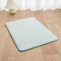 Tapis de couchage rafraîchissant pour chien en soie glacée à damier