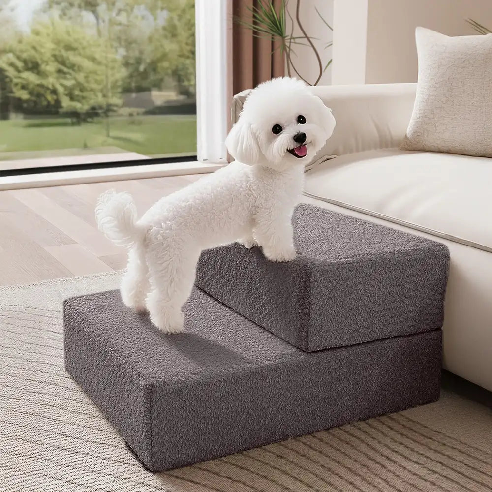 Escaliers pour chiens multi-niveaux pliables en blocs résistants aux rayures en chenille durable