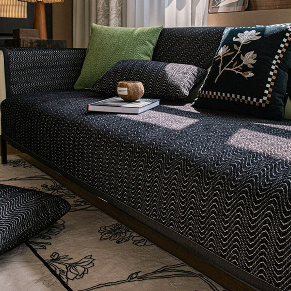 Housse de canapé anti-rayures Chenille French Elegance