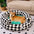Panier pour chien lavable classique Argyle Bolster Donut - Cozy Haven
