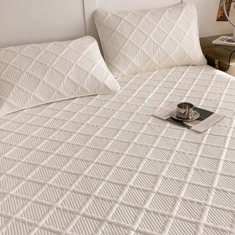 Parure de draps de protection imperméable antidérapante et douce pour la peau pour matelas Confort Classique