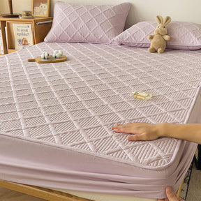 Parure de draps de protection imperméable antidérapante et douce pour la peau pour matelas Confort Classique