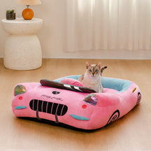 Lit pour chat en forme de voiture de course cabriolet classique - Fast & Fur