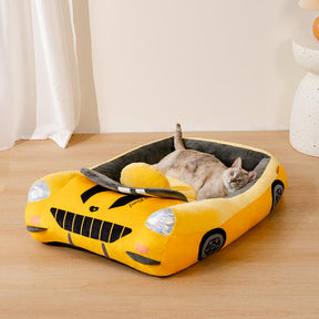 Lit pour chat en forme de voiture de course cabriolet classique - Fast & Fur