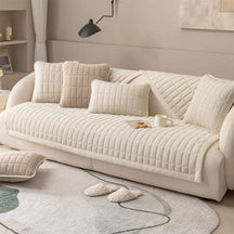 Housse de canapé lavable en plaid matelassé et résistant aux animaux - Plaid