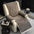 Housse de fauteuil de canapé inclinable en une pièce en polaire anti-dérapante.