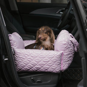 Siège auto pour chien en velours matelassé Cloud Luxury