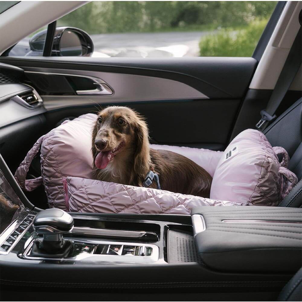 Siège auto pour chien en velours matelassé Cloud Luxury