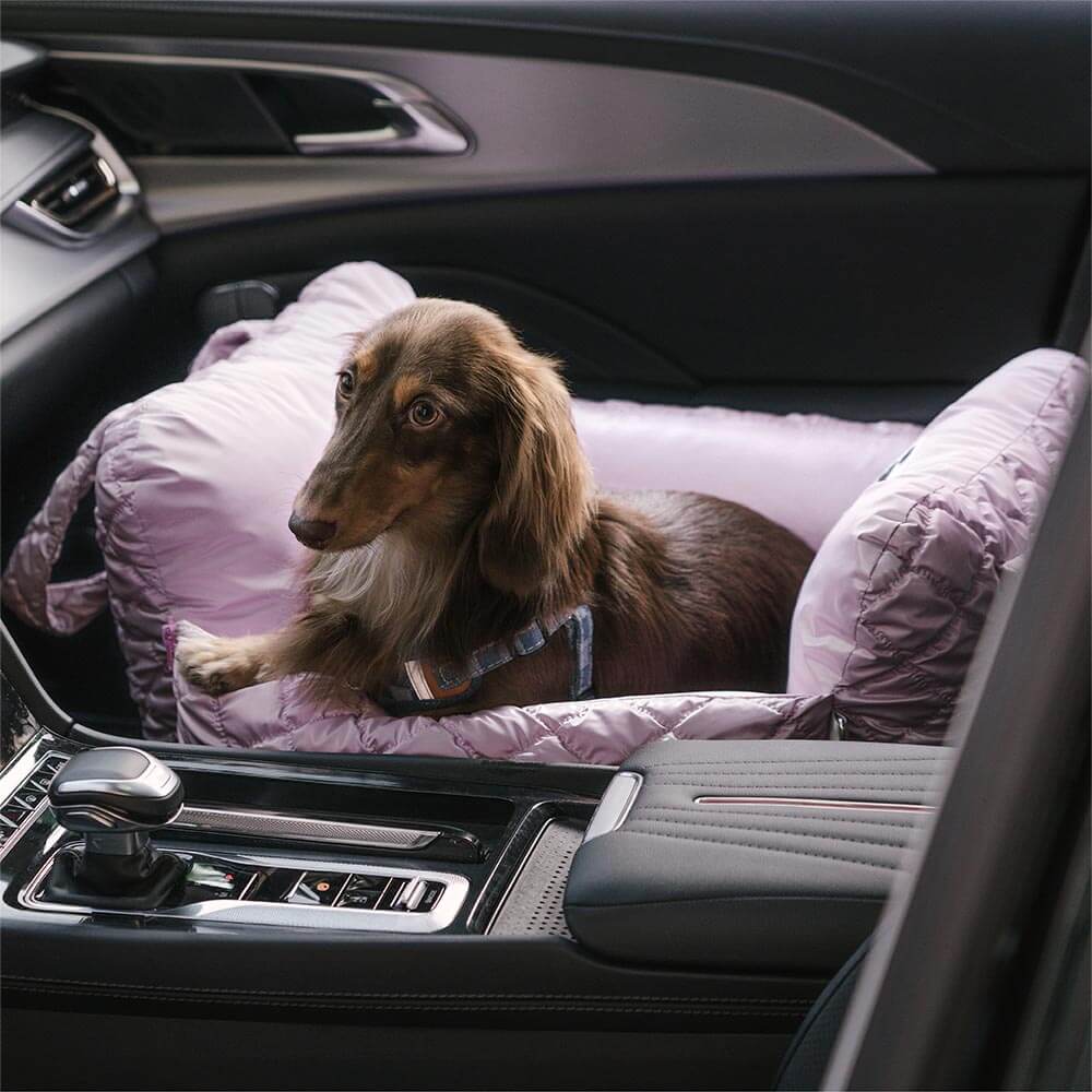 Siège auto pour chien en velours matelassé Cloud Luxury