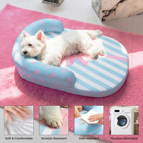 Coussin orthopédique pour chien avec support de cou respirant et rafraîchissant lits pour chien