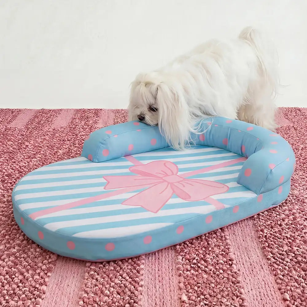 Coussin orthopédique pour chien avec support de cou respirant et rafraîchissant lits pour chien
