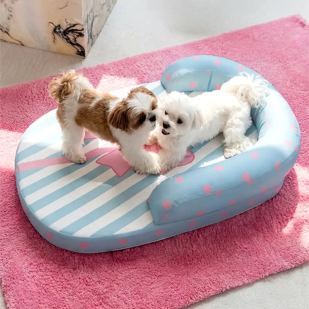 Coussin orthopédique pour chien avec support de cou respirant et rafraîchissant lits pour chien