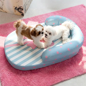 Coussin orthopédique pour chien avec support de cou respirant et rafraîchissant lits pour chien